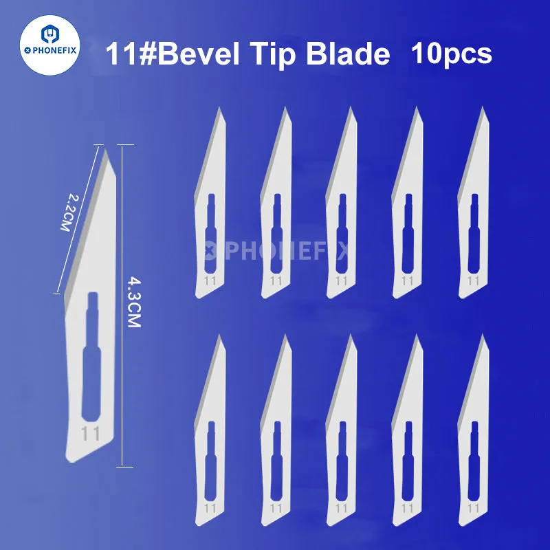10pcs/Set Carbon Steel Sterile Scalpel Knife Blades