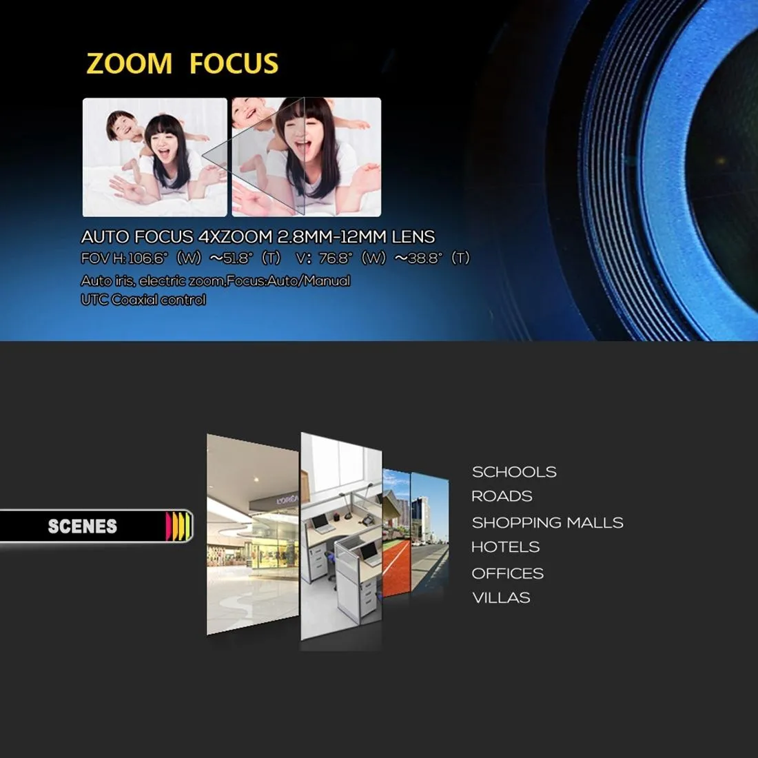 5MP Manual Focus IP Camera | With 4X Zoom & Night Vision