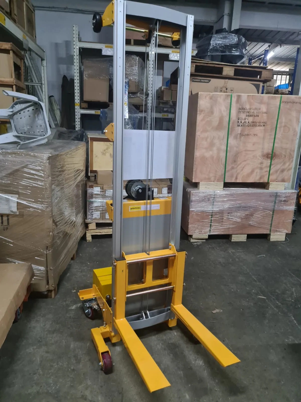 Aiko Aluminium 159kg/3m-3.5m High Lift Stacker With Counter Weight | Model : PT-BC159