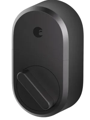 August Smart Lock, 3rd Gen technology - Dark Gray, Works with Alexa