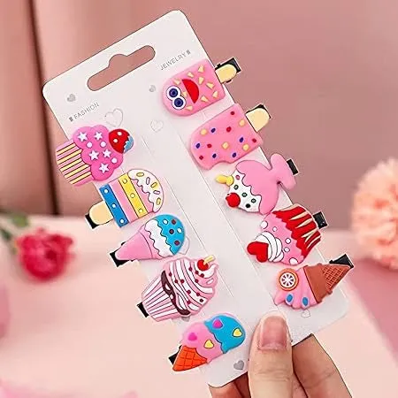 Babymoon Fusion Ice Cream 20pcs Hairclips Hair Accessories Set | Cartoon-Icecream