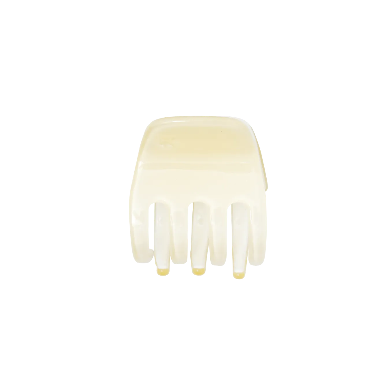 Cream Small Hair Claw Clip