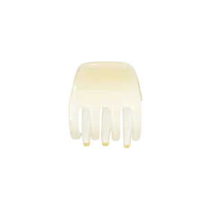Cream Small Hair Claw Clip