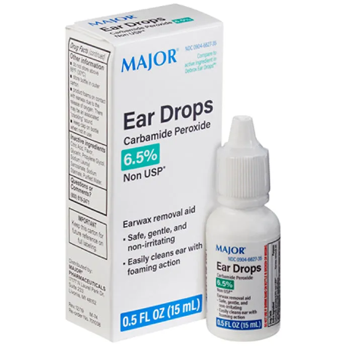 Ear Drops Wax Removal Carbamide Peroxide 6.5%