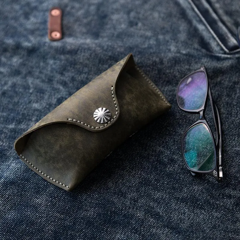 Fog Wax Leather Glasses Case Manual Sewing