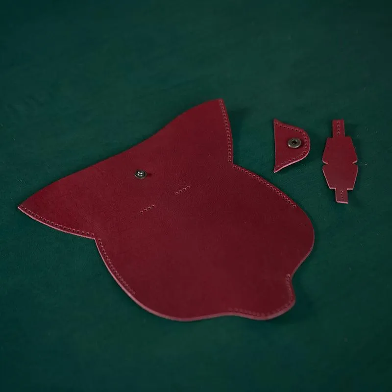 Fog Wax Leather Glasses Case Manual Sewing