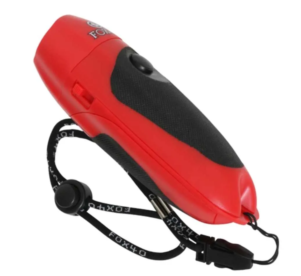 FOX40 Red Hand-Held Hockey Referee Electronic Whistle