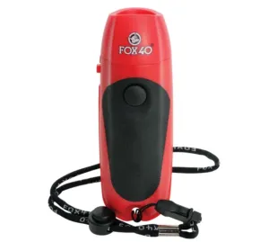 FOX40 Red Hand-Held Hockey Referee Electronic Whistle