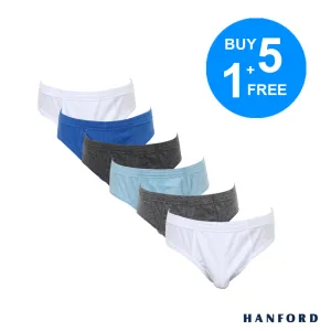 Hanford Kids/Teens Regular Cotton Briefs Inside Garter Marshal - Assorted (Buy5 1Free)