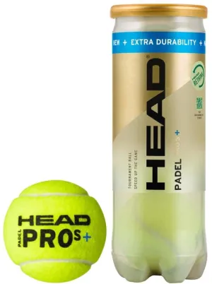HEAD Padel Pro S  Padel Balls - 3 Ball Tube