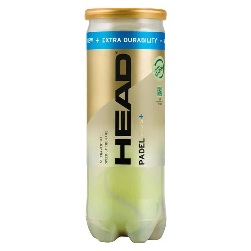 HEAD Padel Pro S  Padel Balls - 3 Ball Tube