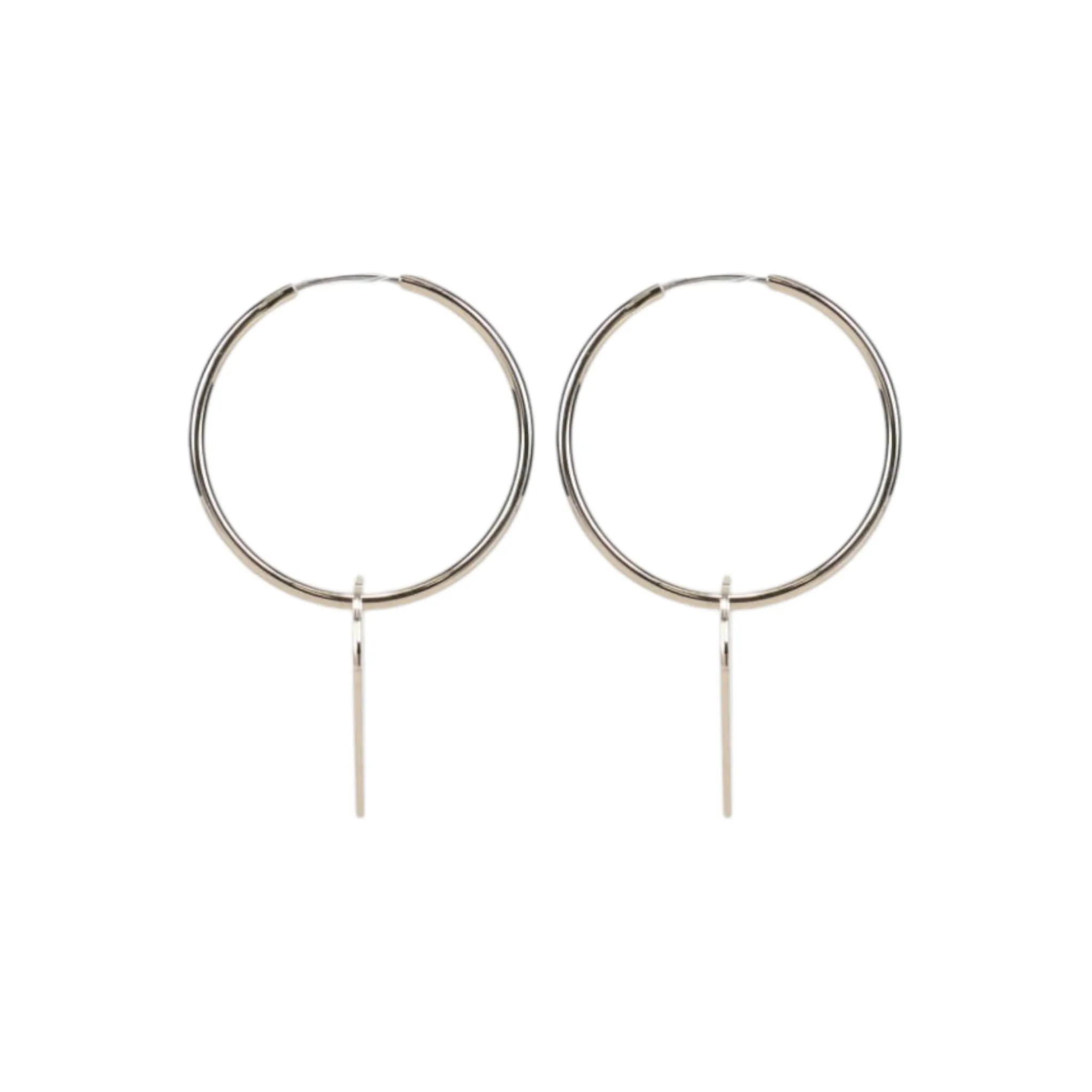 HEART RAZOR EARRINGS / GOLD