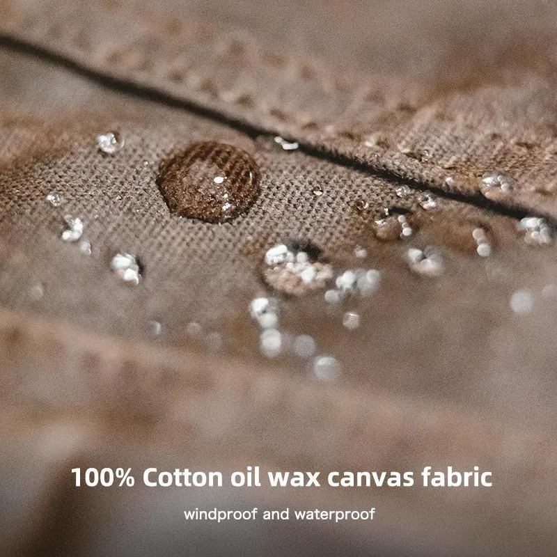 Heavyweight Canvas Oil Wax Jacket for Men