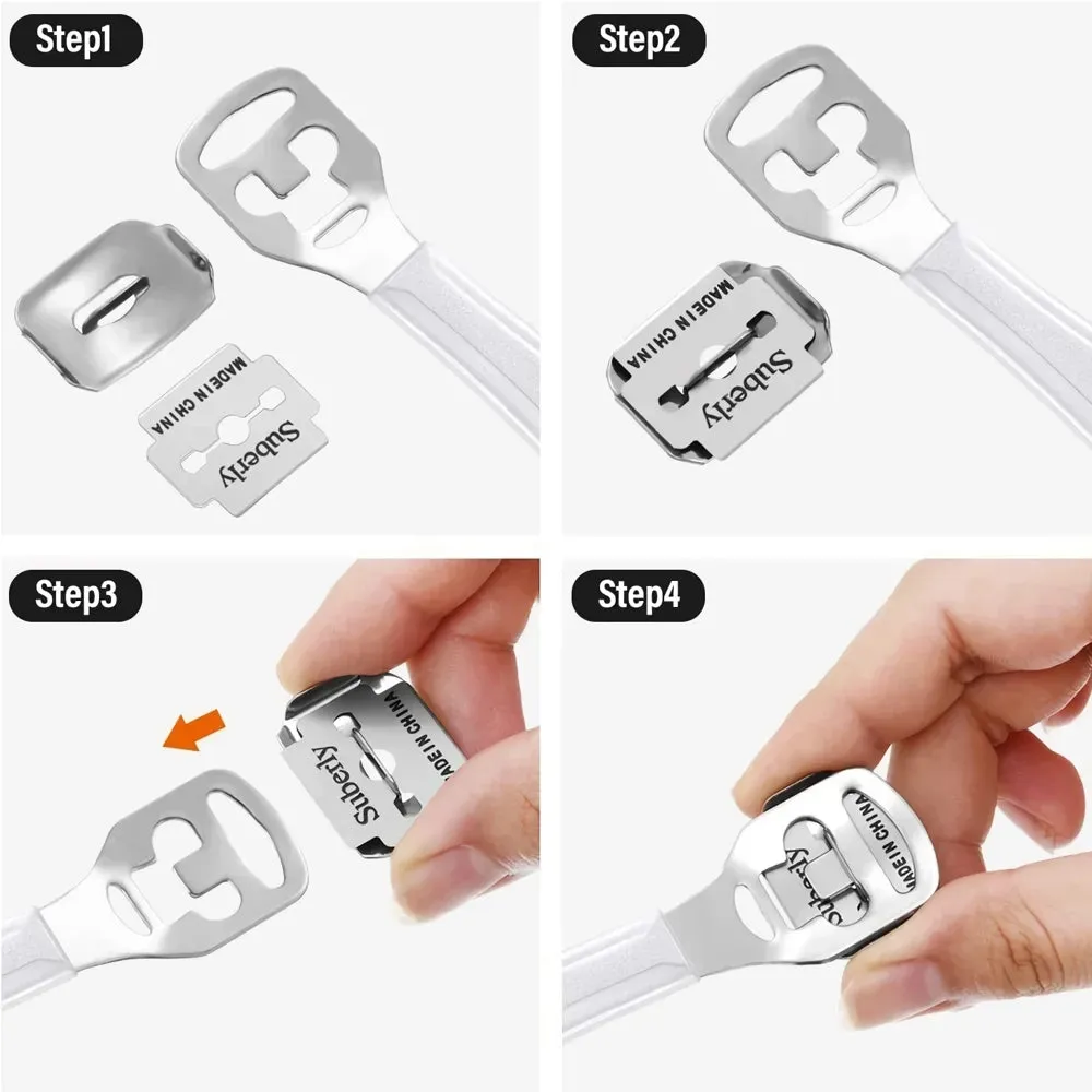 Professional Pedicure Callus Shaver with 10 Replacement Blades