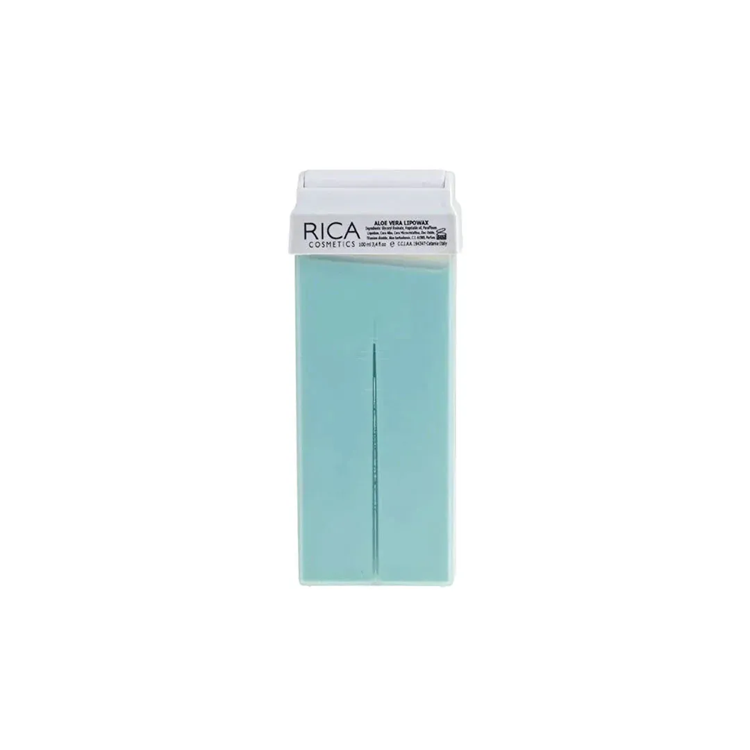 Rica Aloe Vera Liposoluble Wax - 100ml Soothing Hair Removal Wax for Sensitive Skin