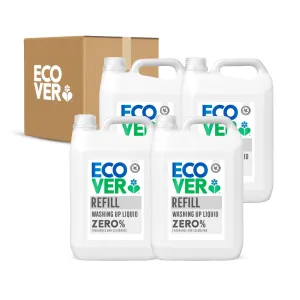 Sensitive Zero Washing Up Liquid Refill 5L (Carton of 4)