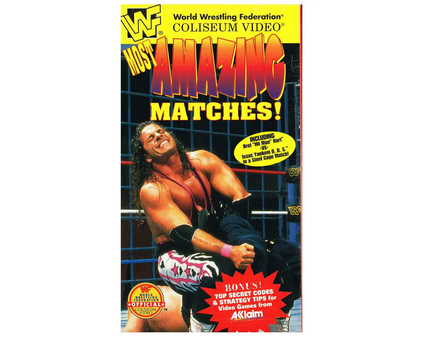 WWF MOST AMAZING MATCHES VHS TAPE